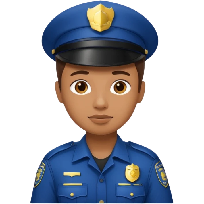 photographer with police uniform emoji