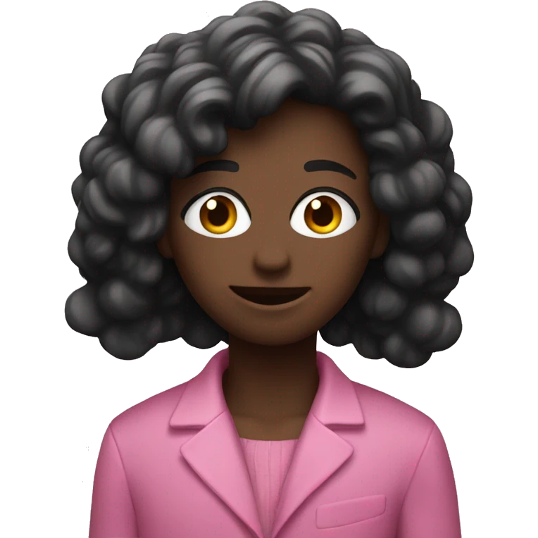 Couple noir habiller en rose emoji