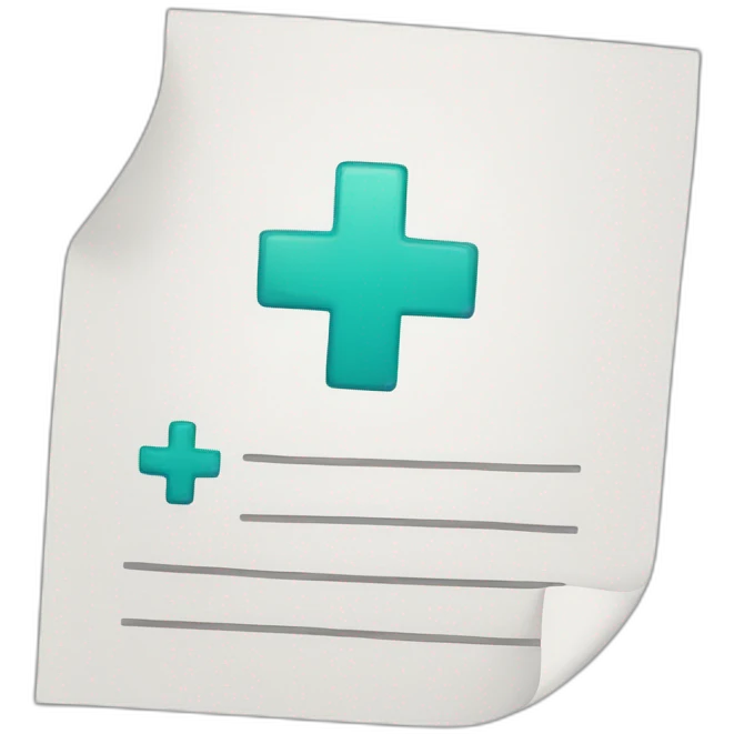 hospital note emoji