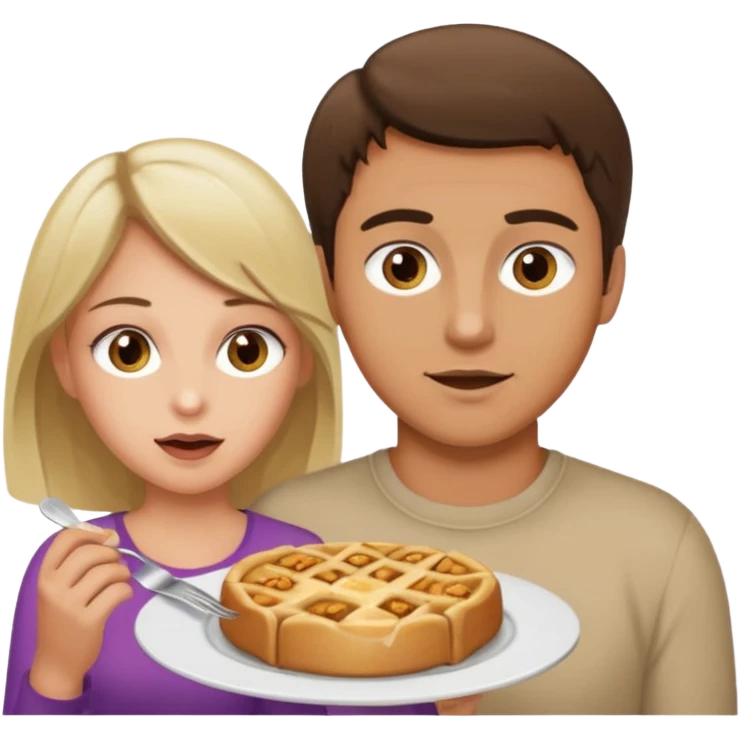 Light brown brunette man eating pussy of white blonde woman hazel eyes  emoji