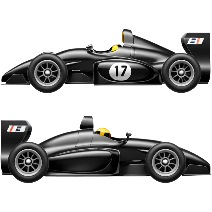 black Formula car emoji