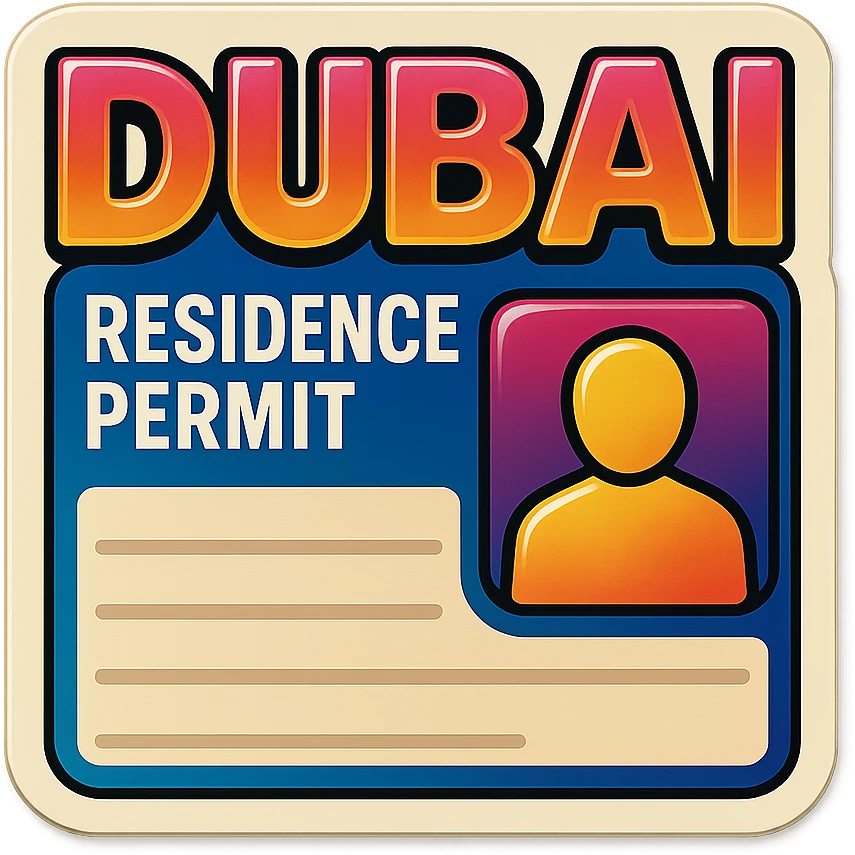 Dubai Residence Permit Card emoji