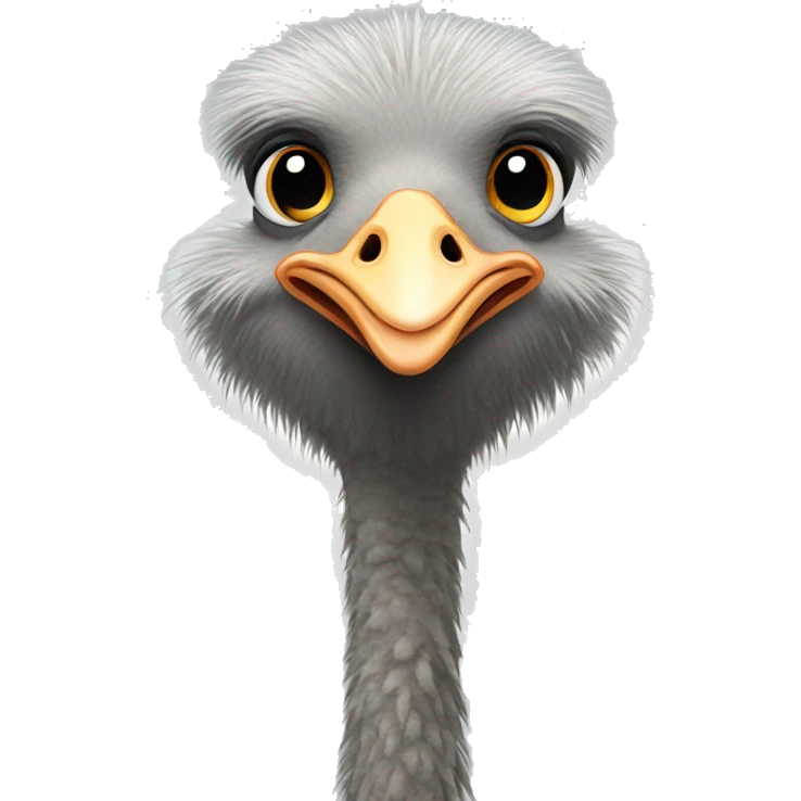 Ostrich standing emoji