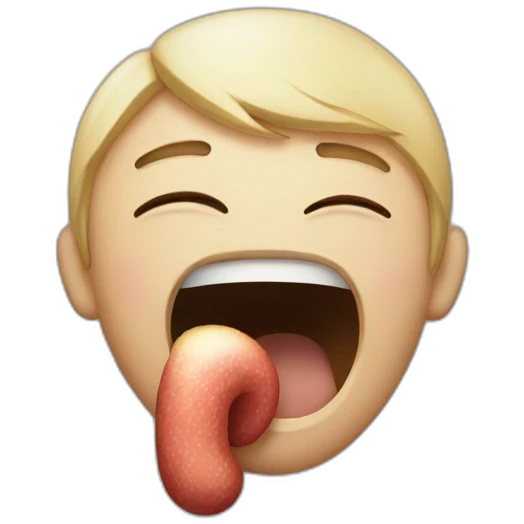 ios coughing emoji with fist over mouth emoji