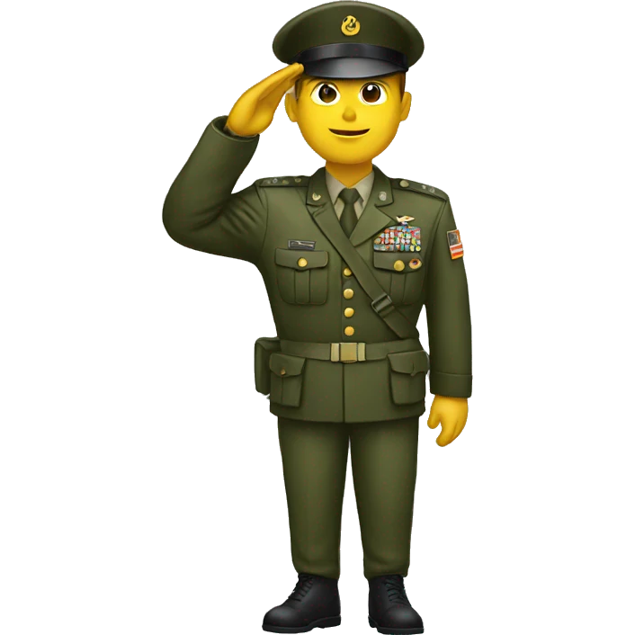 Soldier salute emoji