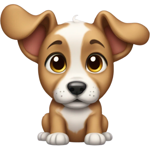 Puppy with disney ears emoji