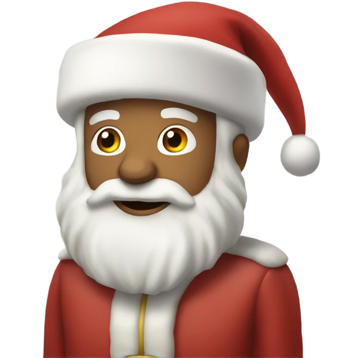 santa Claus escupiendo emoji