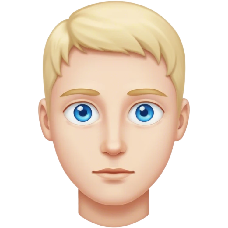 Blue eyes emoji