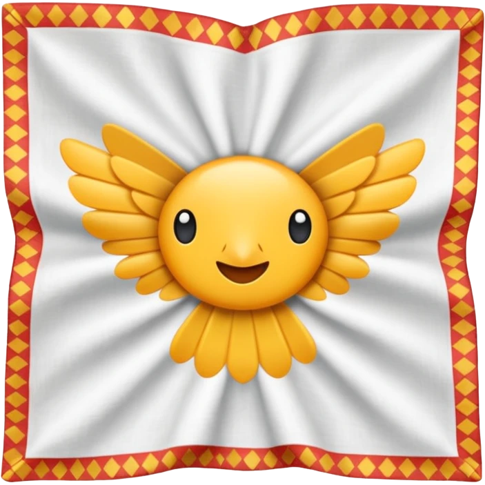 flapped patterned napkin emoji