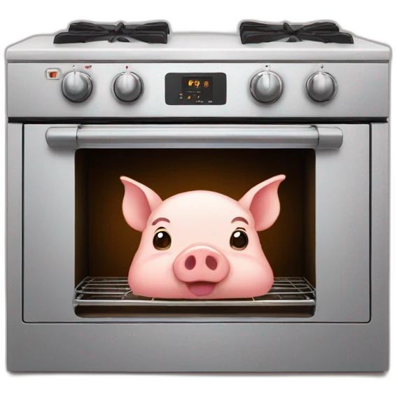 pig in oven emoji