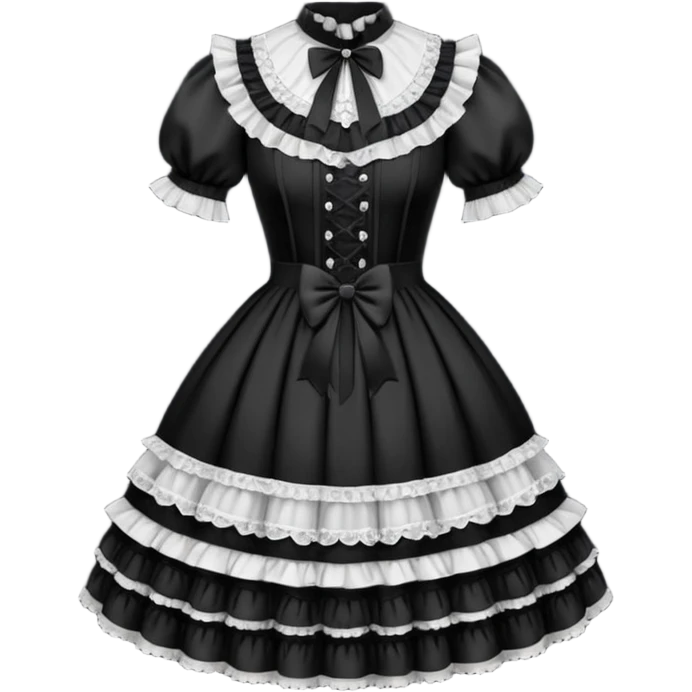 Gothic Victorian antique vintage edgy cute Lolita dress apparel clothing  emoji