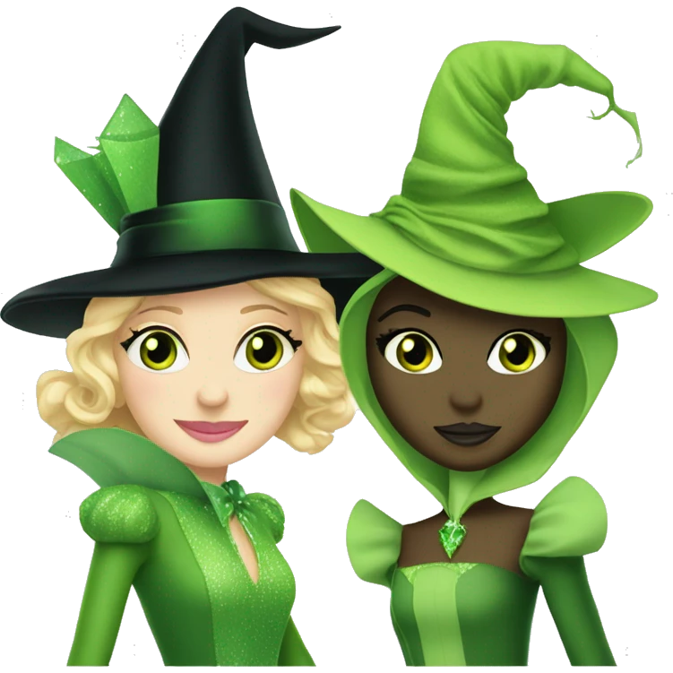 Glinda and elphaba from Wicked together emoji