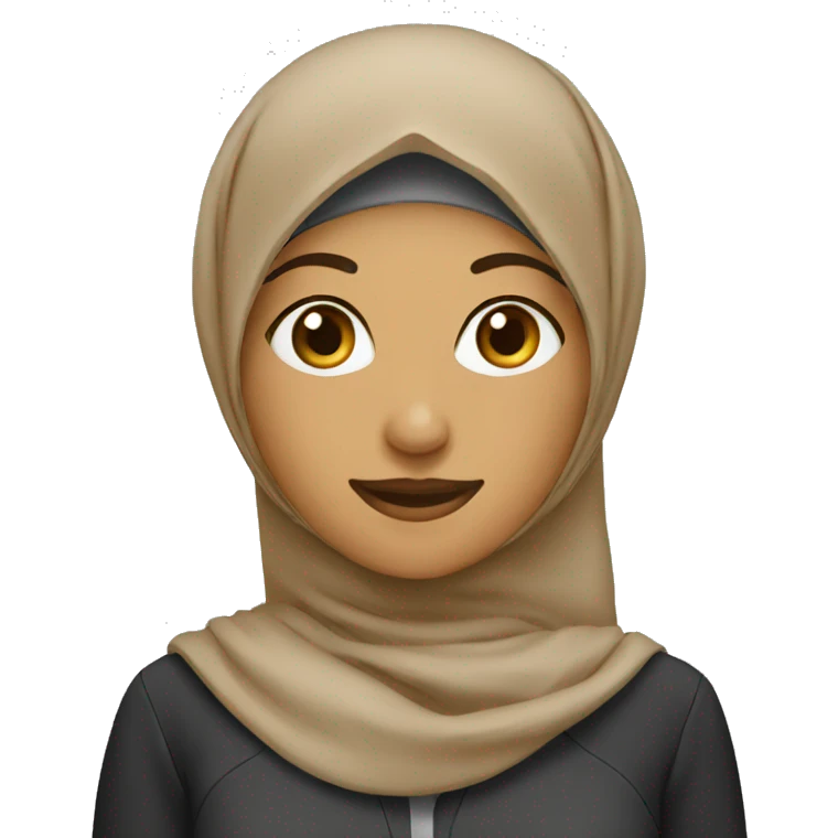 female hijabi employee emoji