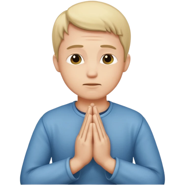 Dude praying emoji