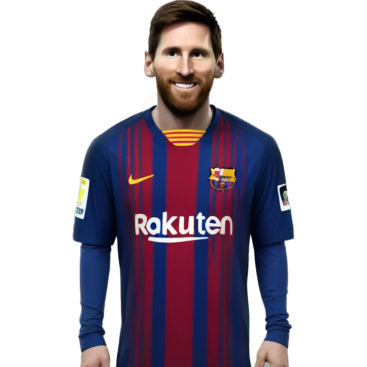 generate emoji of messi saying I love Andrés Burbano emoji