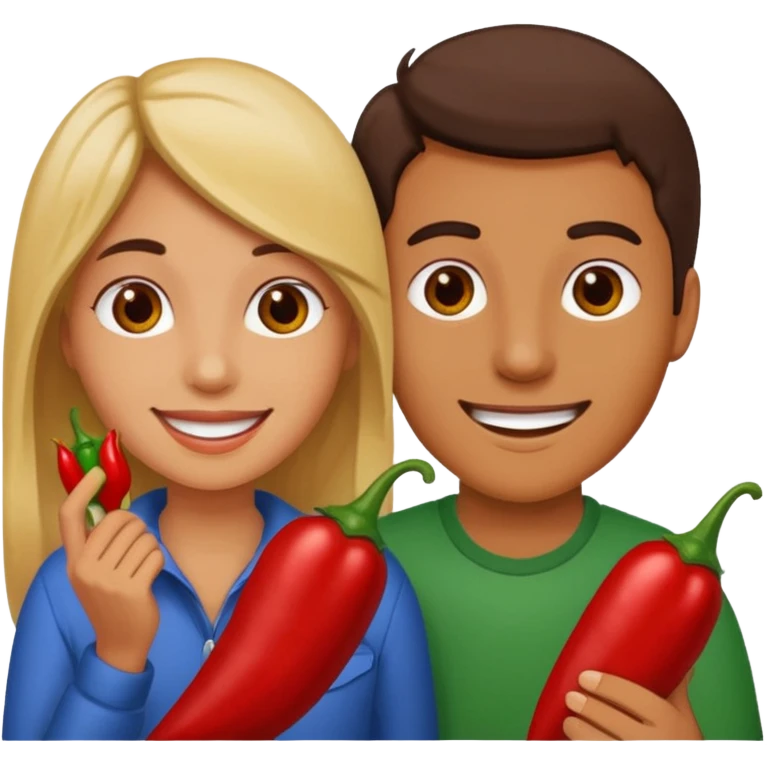 Spicy with girlfriend  emoji