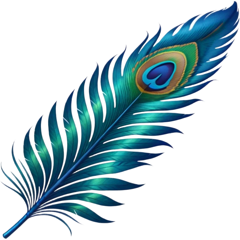 create a single peacock feather emoji just like whaatsapp emojis emoji