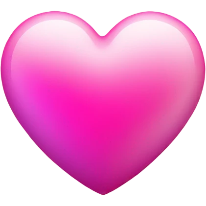 3D gradiant pink heart emoji