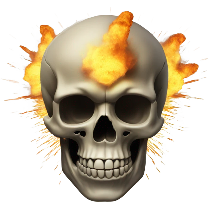 Skull xplosion emoji