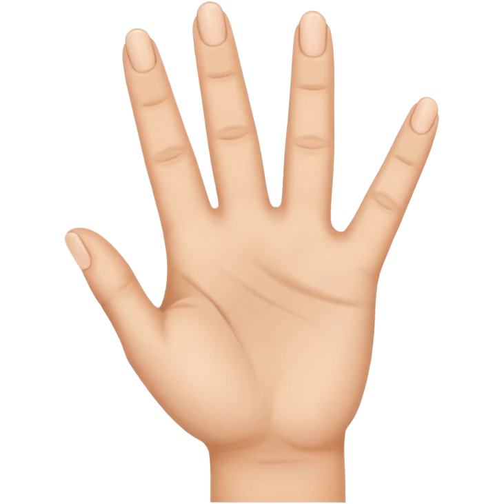 hand emoji with 3 fingers up emoji