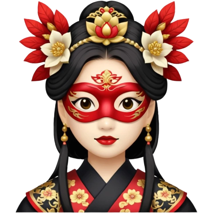 japanese princess with mask emoji