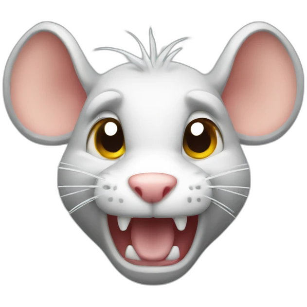 Angry rat emoji