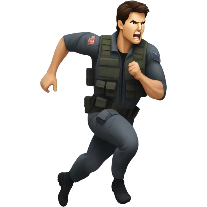 tom cruise sprinting, mission impossible emoji