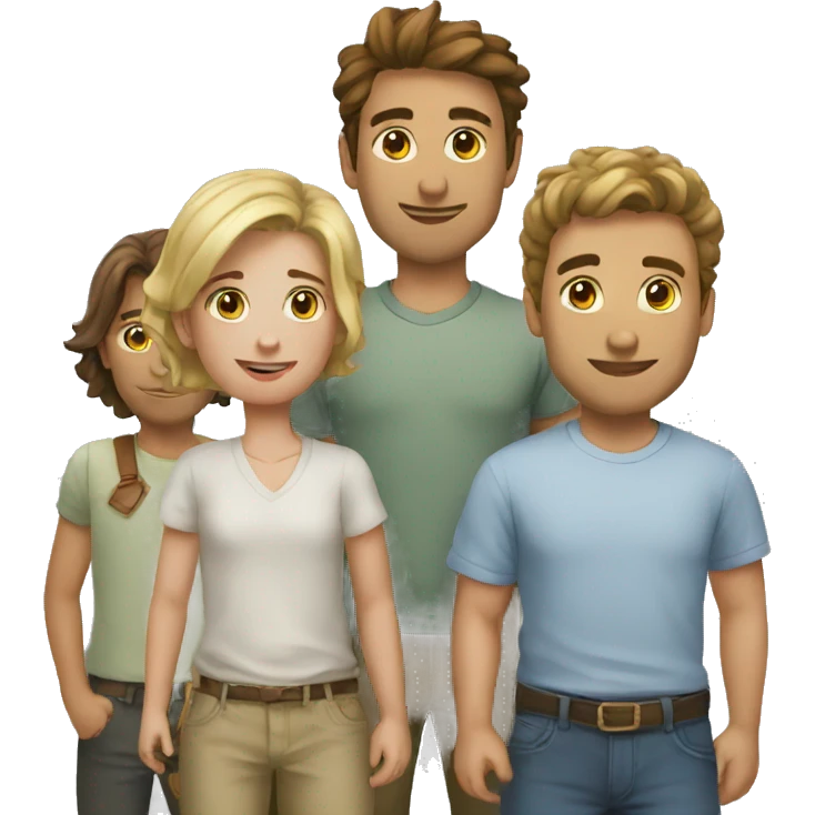 3 amis emoji