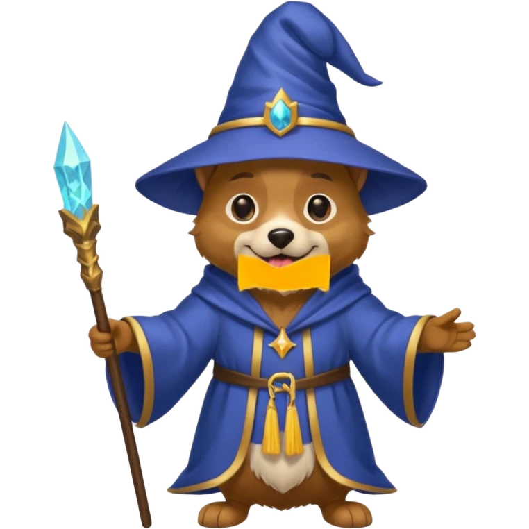 Dog wizard emoji