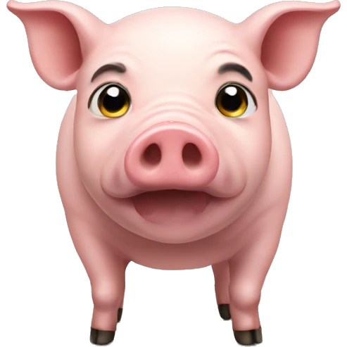 A pig  emoji