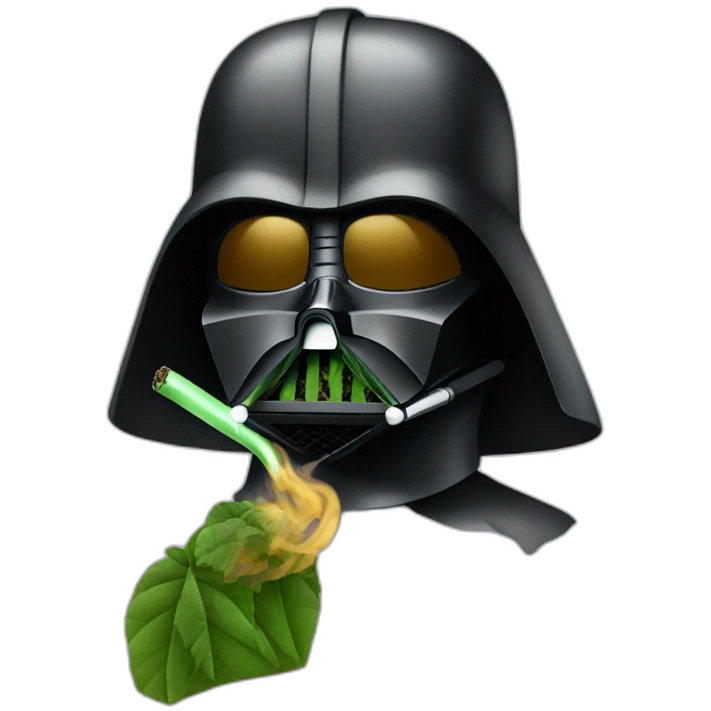 vador smoking weed emoji