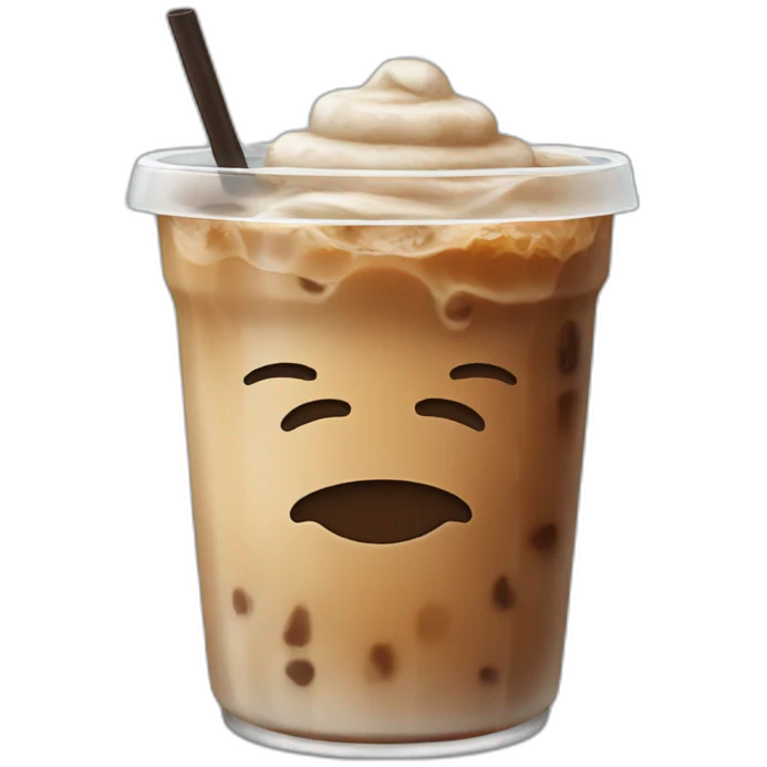 Iced coffee emoji