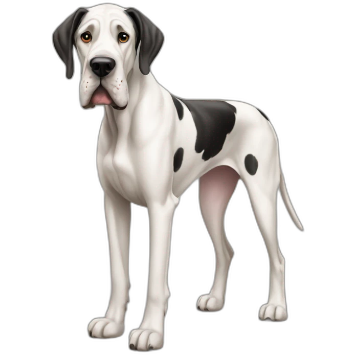 Dog great dane full-height emoji