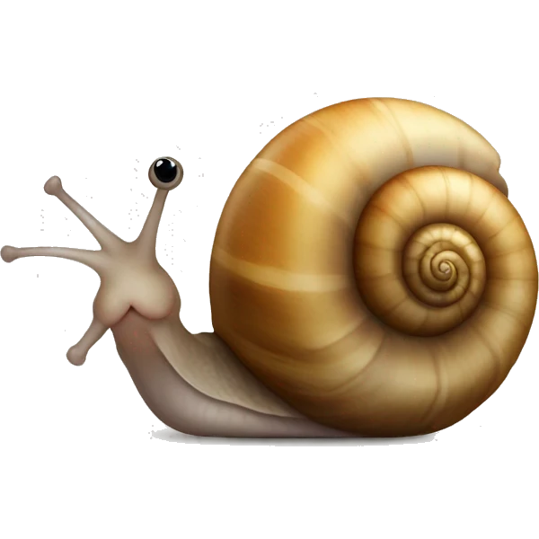 Snail with a woman’s face  emoji