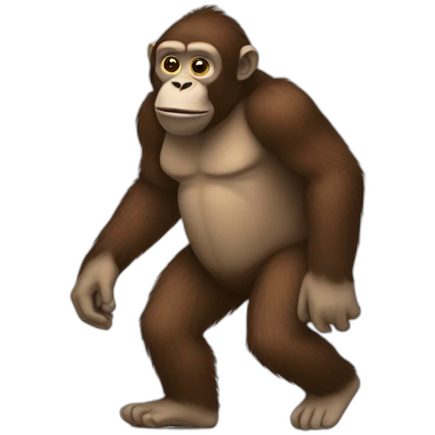 ape carrying kidney emoji