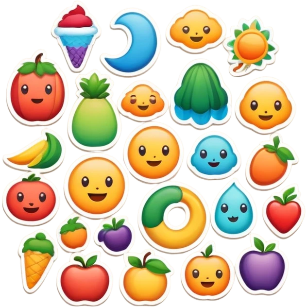 Создай стикеры для телеграмм emoji