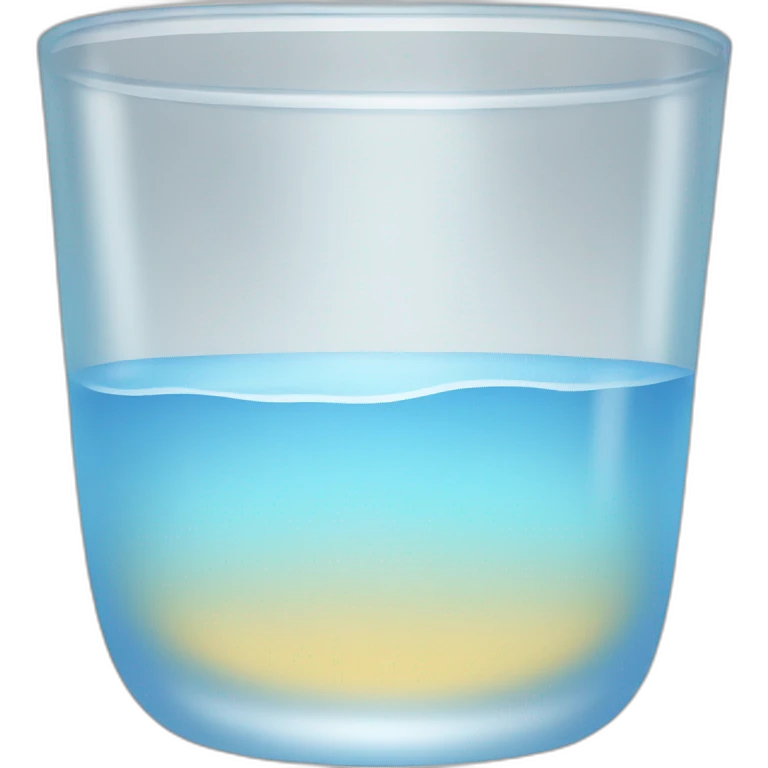 glass of water, ios emoji type emoji