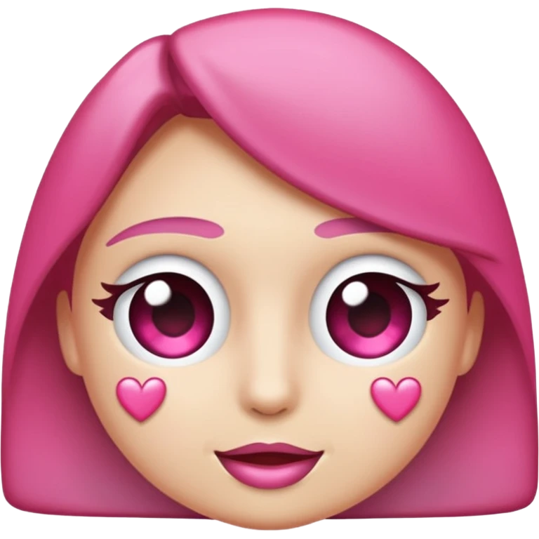 Coração metade rosa escuro e metade branco emoji