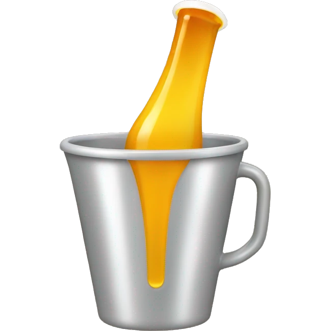 Beer pouring in funnel emoji