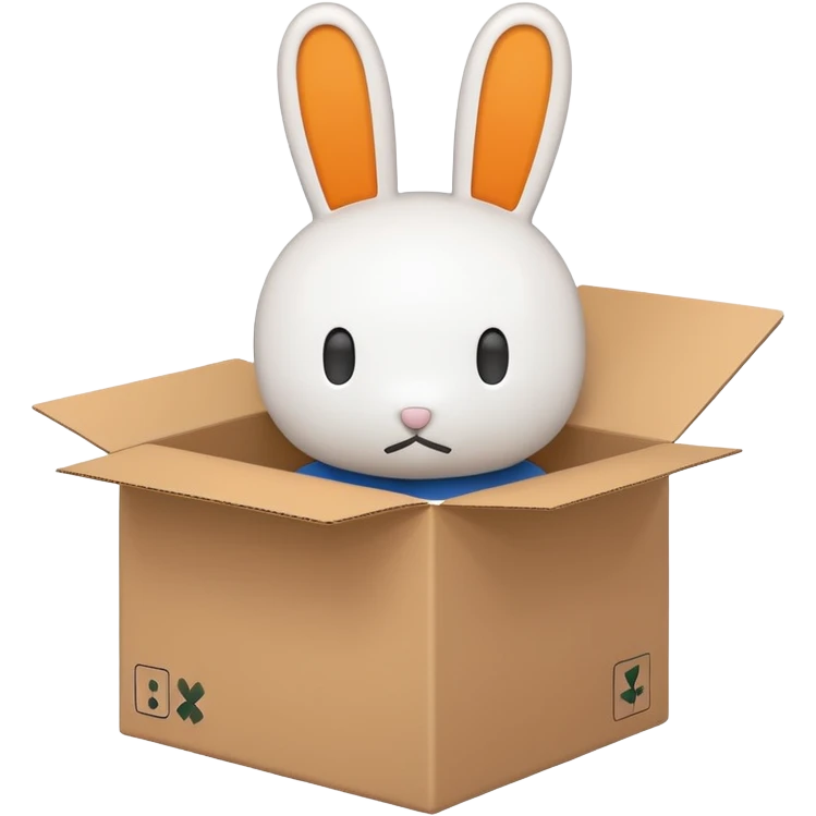 miffy with box emoji