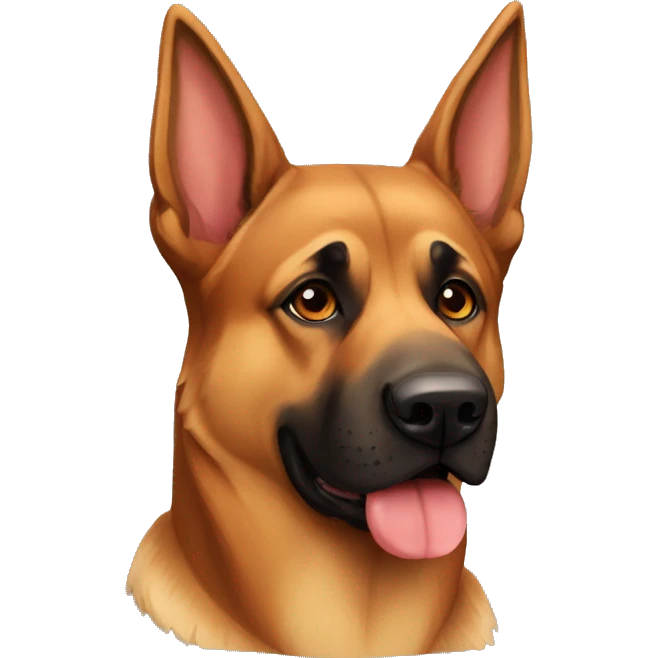 German Shepard like red boxer emoji