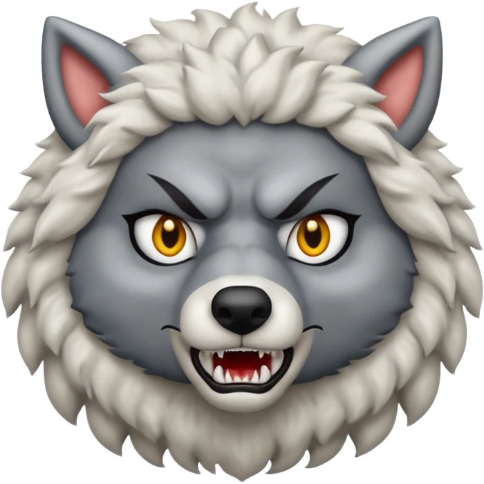Wolf in sheep clothing emoji