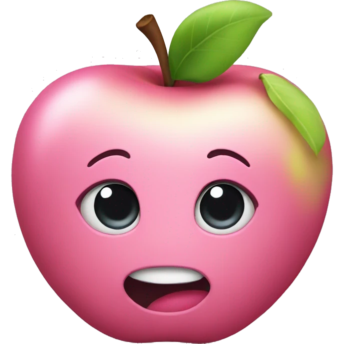 pink apple emoji