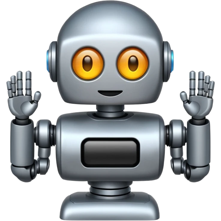 emoji about smartfactory with robot emoji
