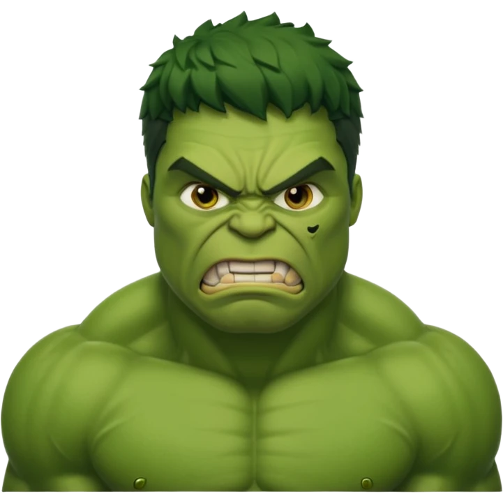 Hulk  marvel movies character face only emoji
