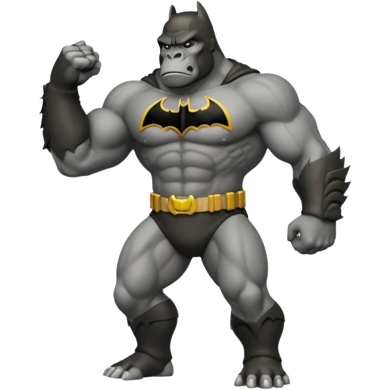 king kong with a batman uniform emoji
