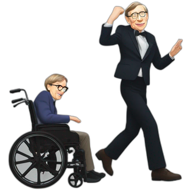 Steven Hawking dancing emoji