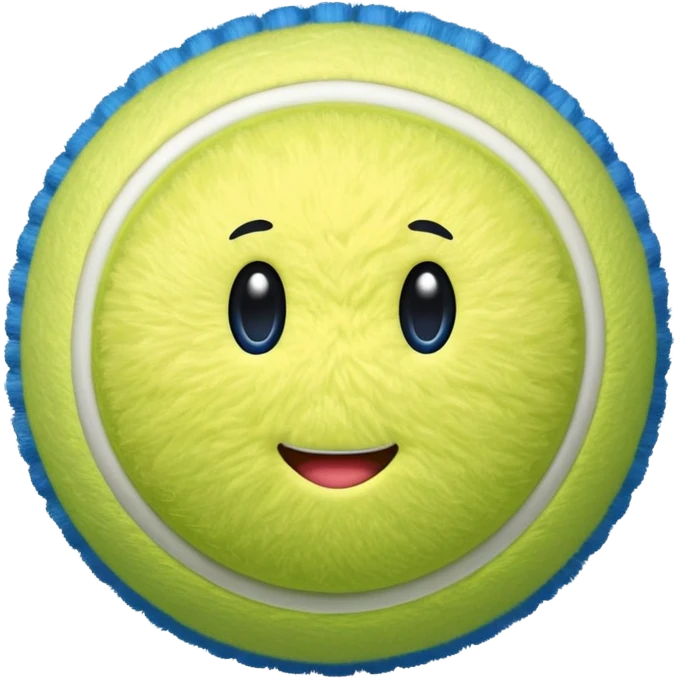full blue tennis ball emoji