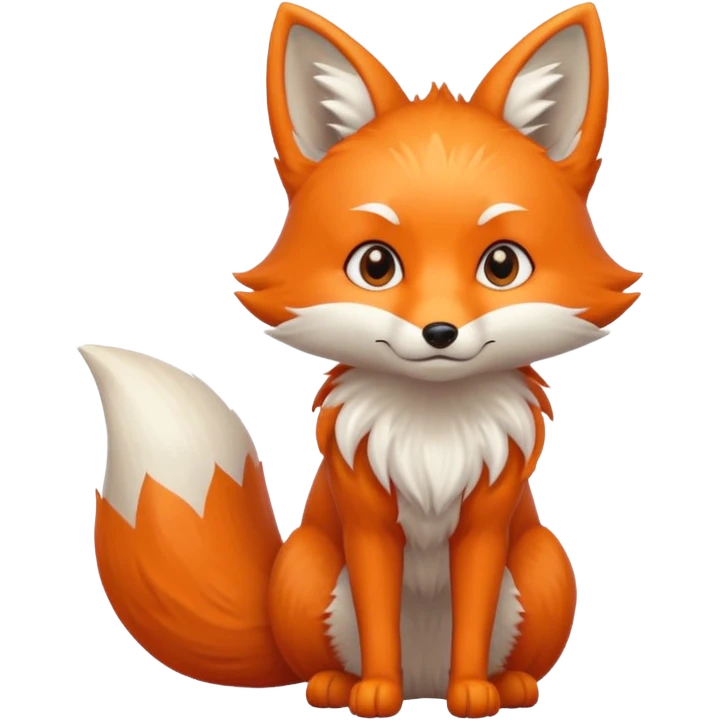 Make a kitsune fox emoji