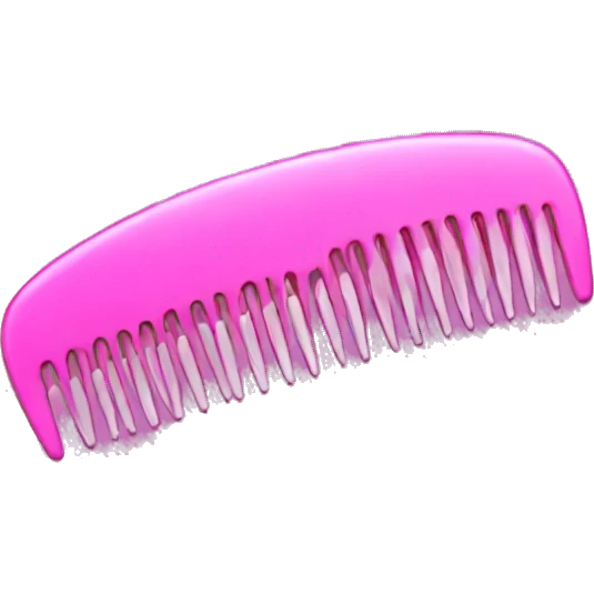 pink comb emoji